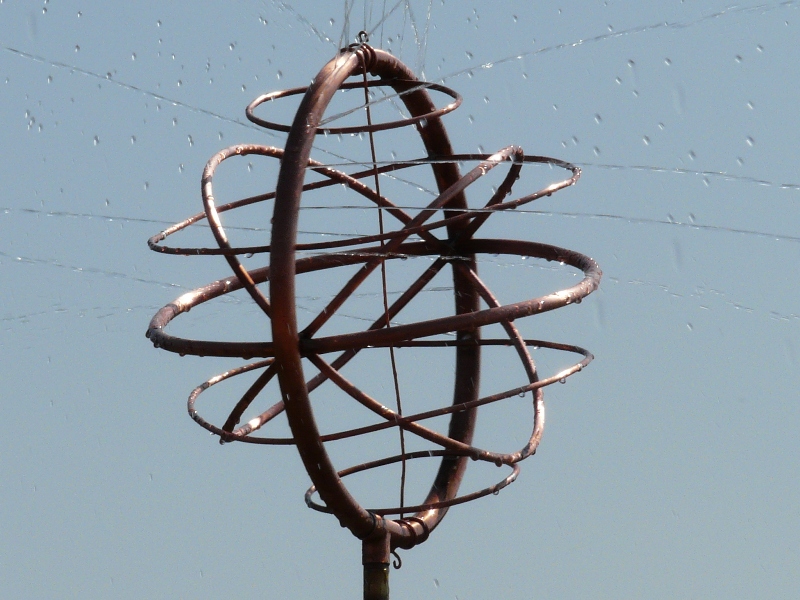 armillary sphere copper sprinkler