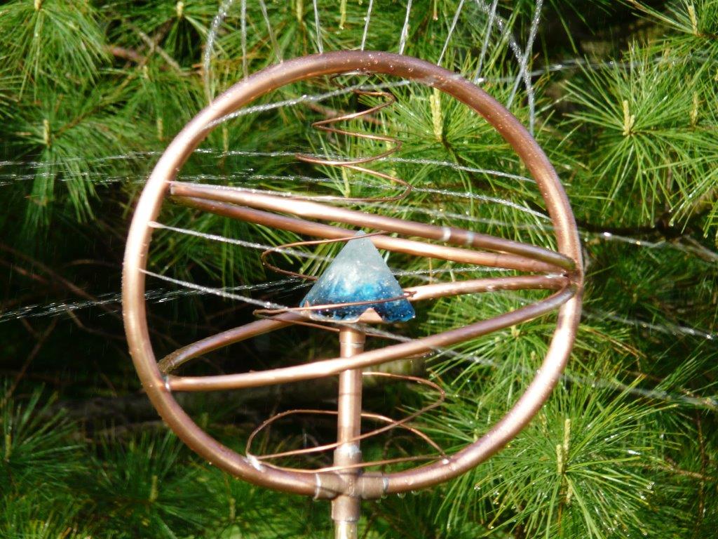 swan song dream sprayer pyramid copper art pet memorial sprinkler spinner