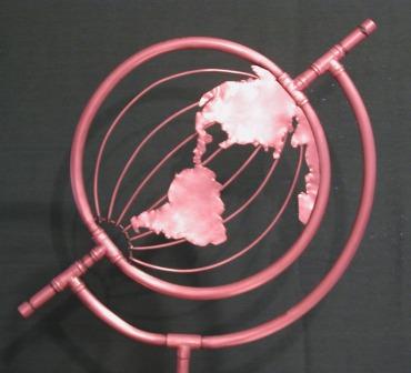 western hemisphere globe copper sprinkler