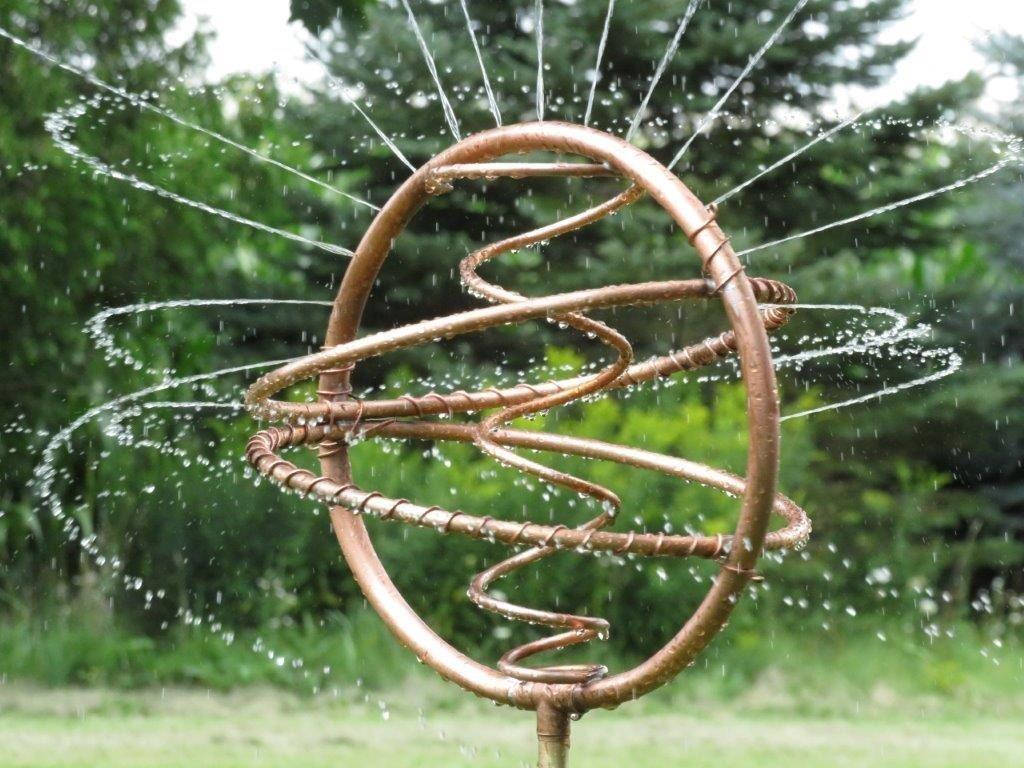 mirage copper art garden water sprinkler